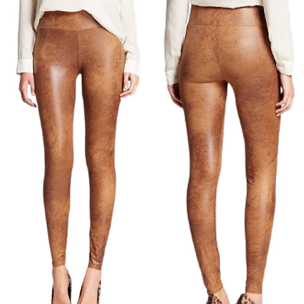 Merona Faux Cracked Suede Look Jegging Brown/Camel